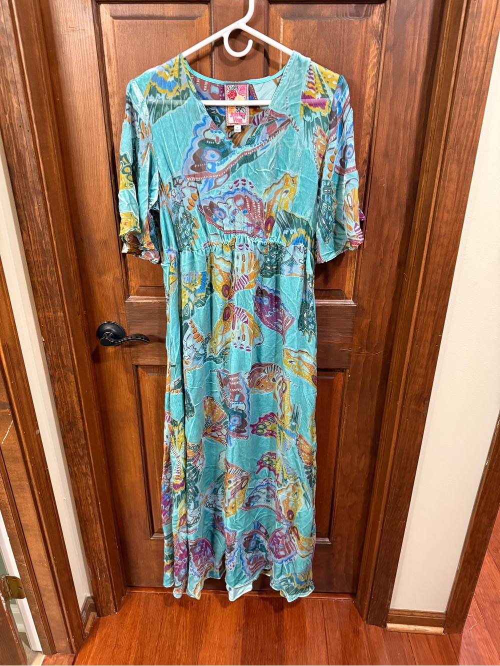 Johnny Was Tami Maxi Dress - Ofelia Burnout Size M
